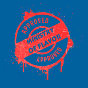 "Ministry Of Flavor" - AS Colour Mens Block T shirt Design