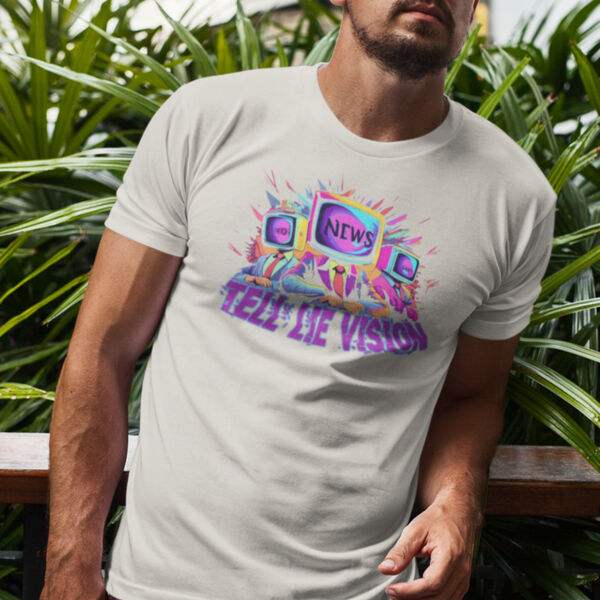 "Tell Lie Vision" - AS Colour Mens Block T shirt Thumbnail